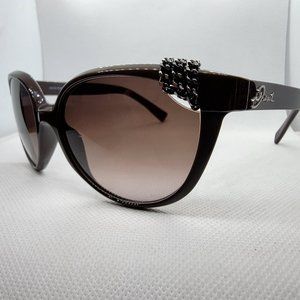 DIESEL DS 0208 77NK8 Brown Cat Eye Sunglasses